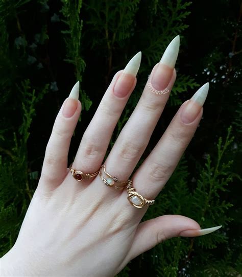 stiletto nails medium|natural long stiletto nails.